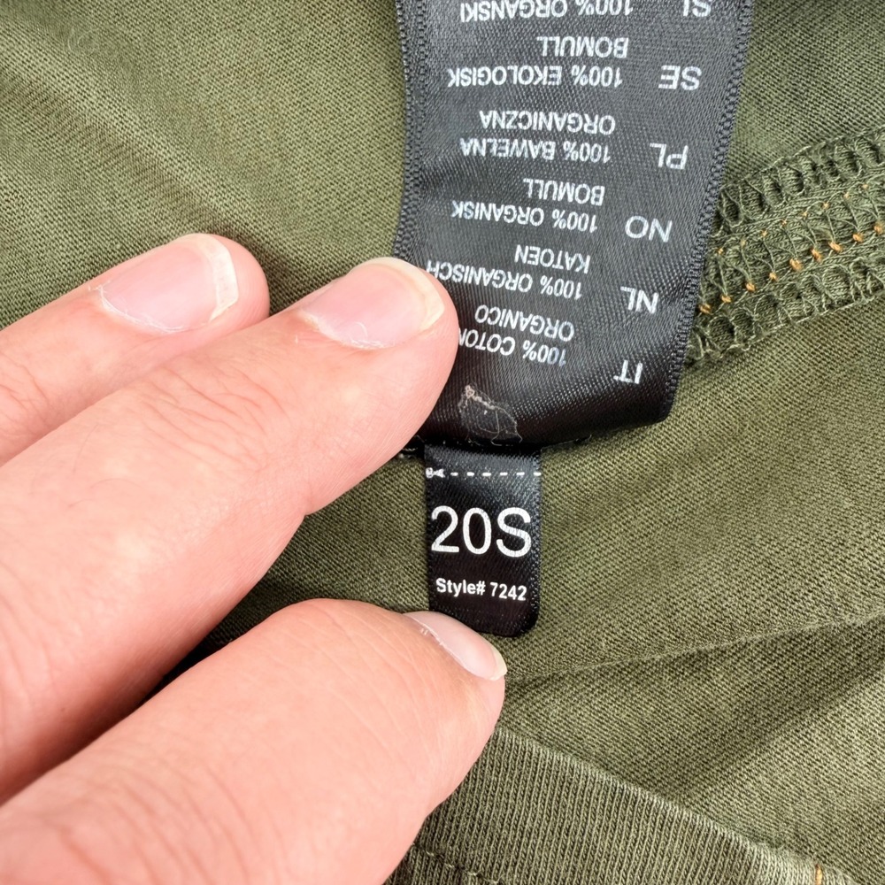 KUHL Wildfibre Polo Shirt Mens Medium Olive Green Organic Cotton Hiking 7242 - Picture 8 of 8